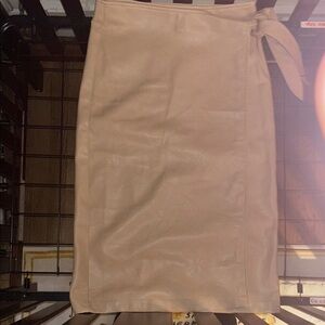 7 For All Mankind Beige Pencil Skirt